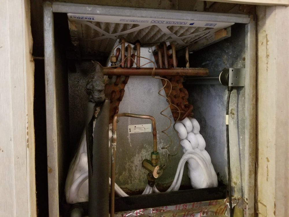 AC Evaporator Coil Cleaning